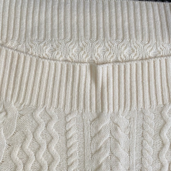 Halogen Wool Cashmere Ivory Cloud Cable Knit Sweater. Sz- XS - Picture 6 of 16